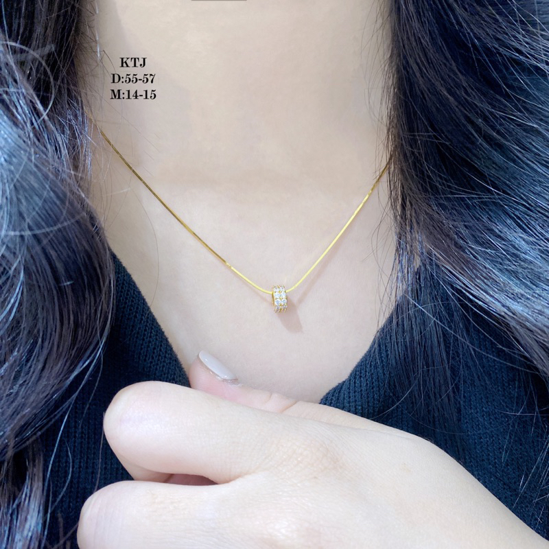 Charm tròn bánh xe đá làm mặt dây chuyền, chặn đá mix vòng, lắc