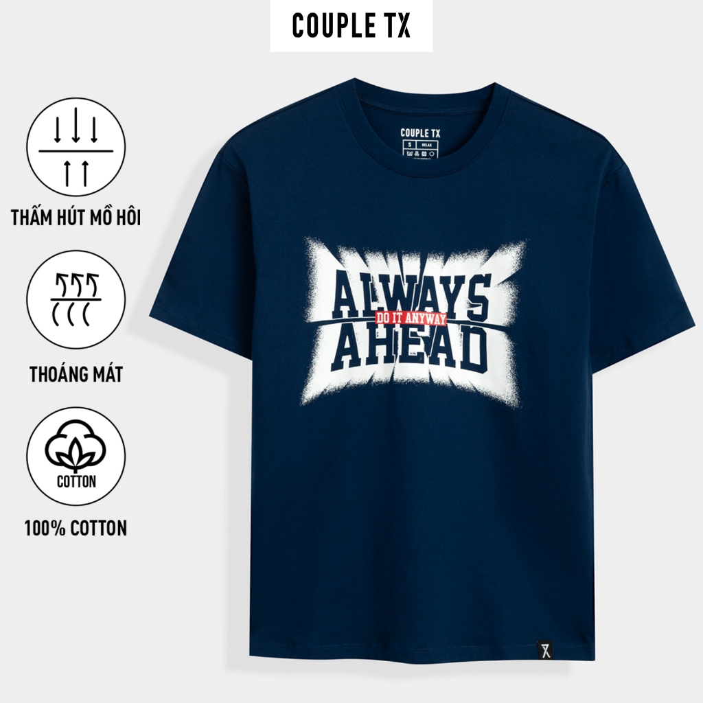 Áo Thun Trẻ Em Couple TX Typo Always Ahead In Tram Motion Relax Fit KTS 3320