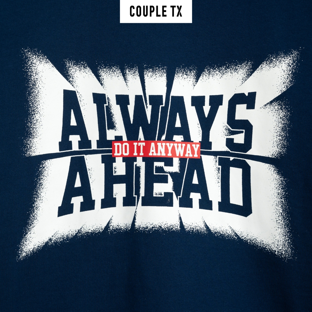 Áo Thun Trẻ Em Couple TX Typo Always Ahead In Tram Motion Relax Fit KTS 3320