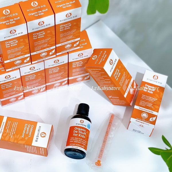 Kiwiherb Destuff - Giảm nghẹt, mũi xanh đặc. tránh viêm tai 0m+