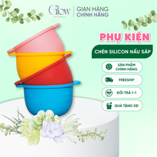  Chén Silicon Nấu Sáp Wax Lông GLOWWAXING Chống Dính Chịu Nhiệt Dễ Vệ Sinh Chất Liệu Silicon Dẻo Dai An Toàn Khi Sử Dụng 
