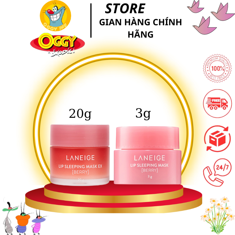 Mặt nạ Lip Sleeping 3g Hàn Quốc dưỡng môi chống nứt nẻ