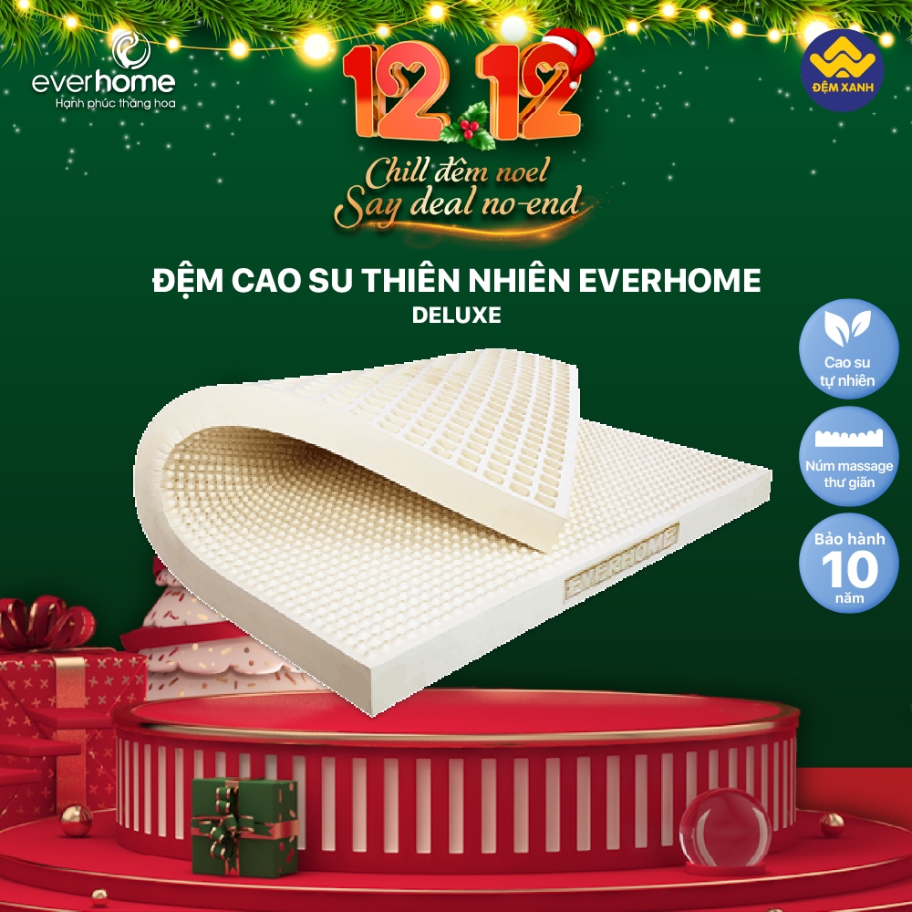 Đệm cao su thiên nhiên Everhome Deluxe