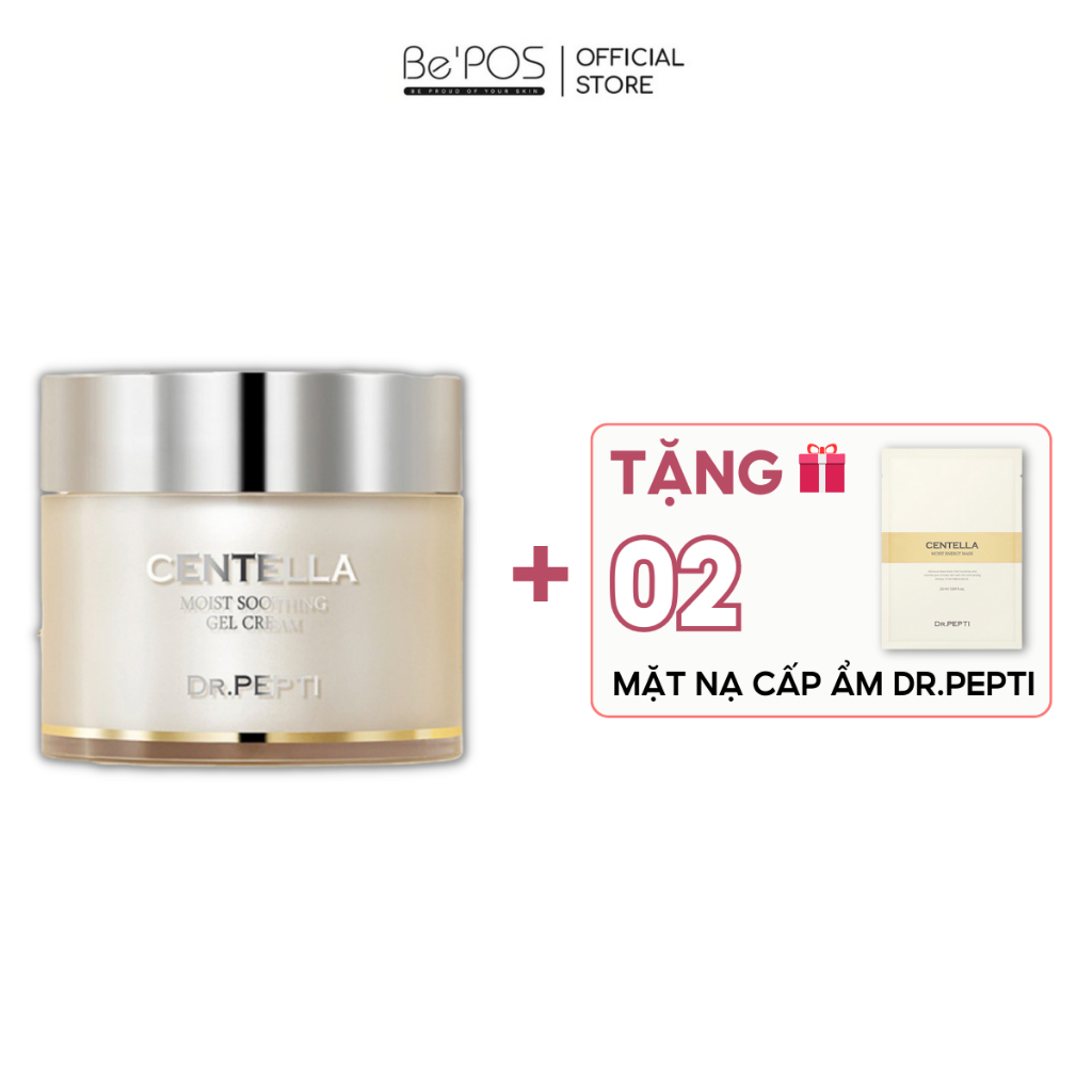 Kem Dưỡng Dr.Pepti Centella Moist Soothing Gel Cream Chiết Xuất Rau Má Dưỡng Ẩm Và Làm Dịu Da 70ml KD34