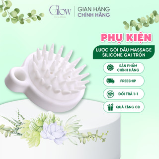 Lược Gội Đầu Silicone Gai Tròn Massage Giảm Stress, Giảm Rụng Tóc GLOW WAXING - 1031