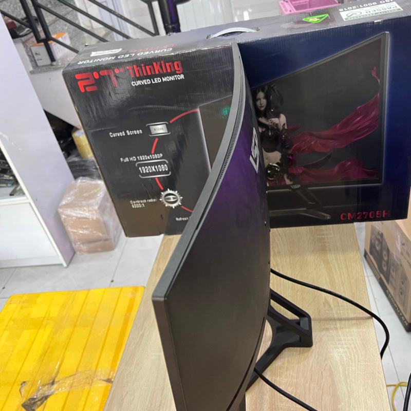 Màn Hình Cong VSP CM2705H 27"/ FHD/ 75Hz/ HDMI/ VGA/ Loa