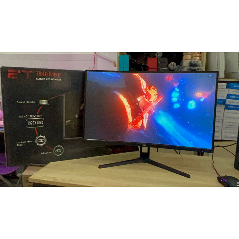 Màn Hình Cong VSP CM2705H 27"/ FHD/ 75Hz/ HDMI/ VGA/ Loa