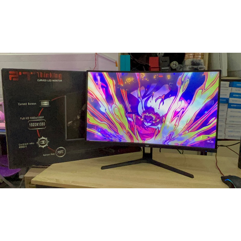 Màn Hình Cong VSP CM2705H 27"/ FHD/ 75Hz/ HDMI/ VGA/ Loa