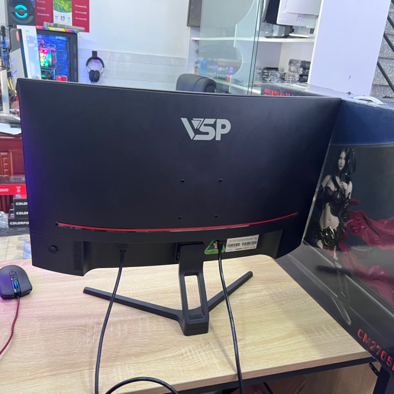 Màn Hình Cong VSP CM2705H 27"/ FHD/ 75Hz/ HDMI/ VGA/ Loa