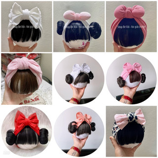 MŨ TURBAN tóc giả cho bé gái, nón turban tóc giả, băng đô tóc giả bé gái