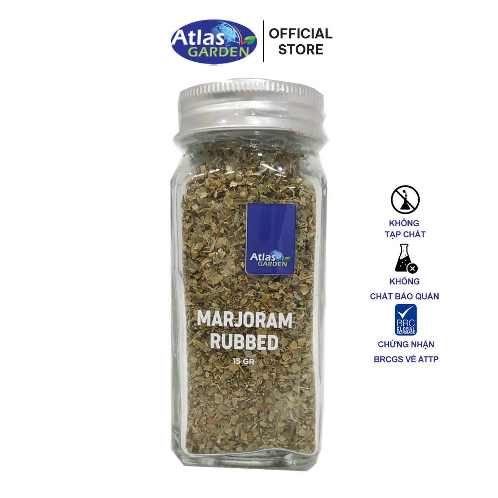 Gia Vị Lá Kinh Giới Tây Majoram Atlas Garden 15g