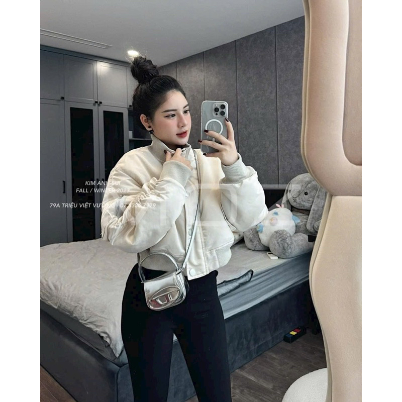 Áo khoác bomber phao hàng QCL1 fulltag