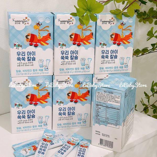 Thạch bổ sung Canxi Woongin 6m+