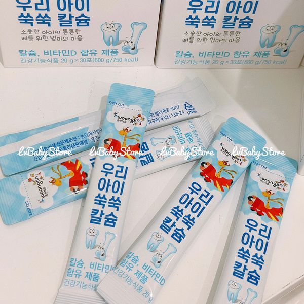 Thạch bổ sung Canxi Woongin 6m+