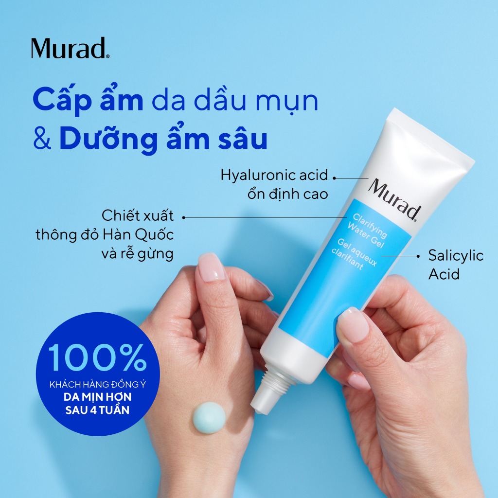 Gel Nước Dưỡng Ẩm Không Chứa Dầu - Murad Clarifying Oil Free Water Gel 60ml