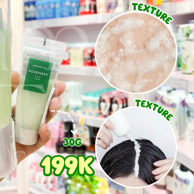QÙA TẶNG KHÔNG BÁN - Size Mini 30g - Tẩy Da Chết Da Đầu Aromatica Rosemary Scalp Scrub
