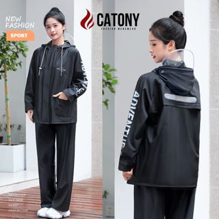 Áo mưa bộ người lớn thời trang siêu dai chống thấm nước CATONY Bộ quần áo mưa nam nữ phong cách Hàn Quốc trẻ trung KP091