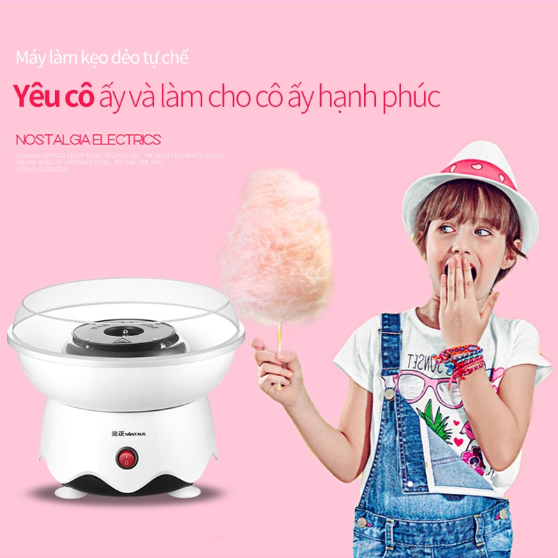 Máy làm kẹo bông gòn mini cho bé