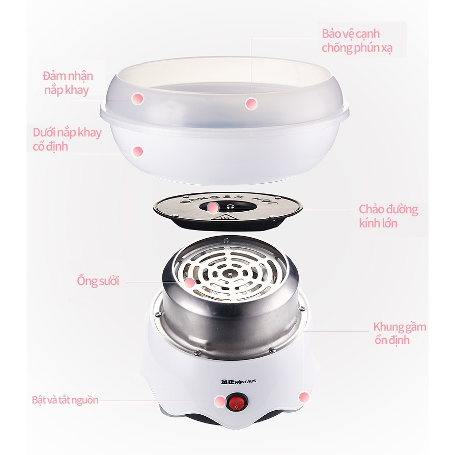 Máy làm kẹo bông gòn mini cho bé