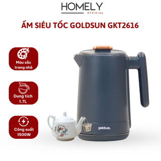 Ấm siêu tốc Goldsun GKT2616, công suất 1500W, đun sôi nhanh chóng, an toàn, tiện lợi