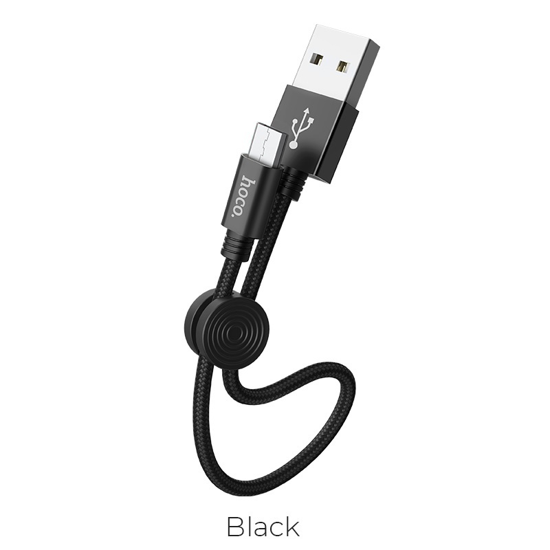 HOCO X35 DÀI 25cm CÁP SẠC NGẮN SẠC NHANH SIÊU BỀN DÂY DÙ MICRO USB-TYPE C cho sạc dự phòng điện thoại máy tính bảng