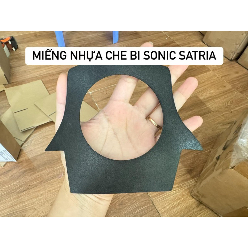 Miếng nhựa đen che khuyết điểm khi chế bi xe ex150 ex155 wave winner x sonic satria