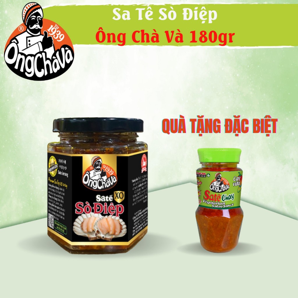 [TẶNG SA TẾ CHAY] Sa Tế Sò Điệp Ông Chà Và 180g (Scallop XO Satay)