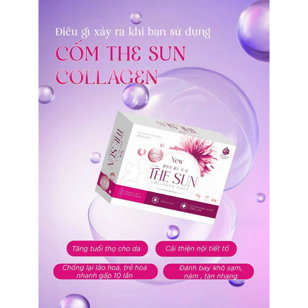Combo 3 Hộp Nước uống bổ sung Collagen Peptide, Hỗ trợ làm đẹp da, Ngăn ngừa lão hóa - Hộp 20 gói