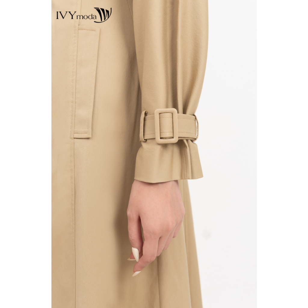 Trench Coat - Áo khoác Măng Tô có đai nữ IVY moda MS 71B9547