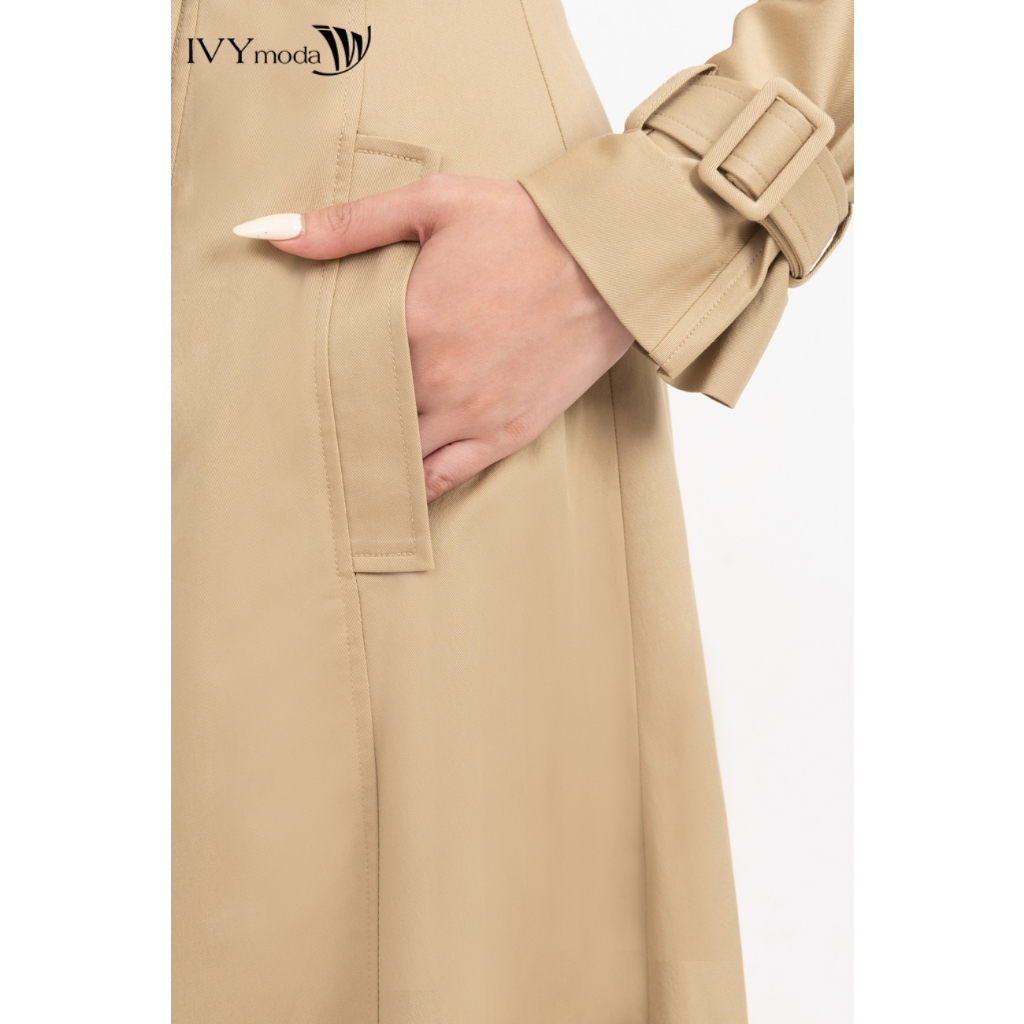 Trench Coat - Áo khoác Măng Tô có đai nữ IVY moda MS 71B9547