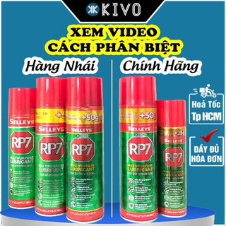 Rp7 CHÍNH HÃNG 350G/175G Selleys Xịt Chống Rỉ Sét - Bình Xịt Dưỡng Sên, Bôi Trơn, Vệ Sinh Sên, Chống Sét Kivo