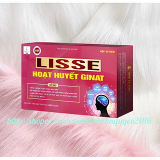 LISSE HOẠT HUYẾT GINAT - Hộp 30 viên- Tăng Cường Tuần Hoàn Máu