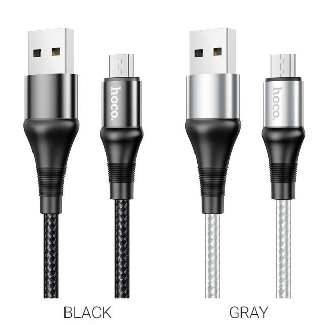 Hoco Chính Hãng - Dây cáp sạc nhanh X50 truyền dữ liệu 2.4A , 3A Type C / Micro USB  Dây Dù Dài 1M Siêu Bền - H2N SHOP..
