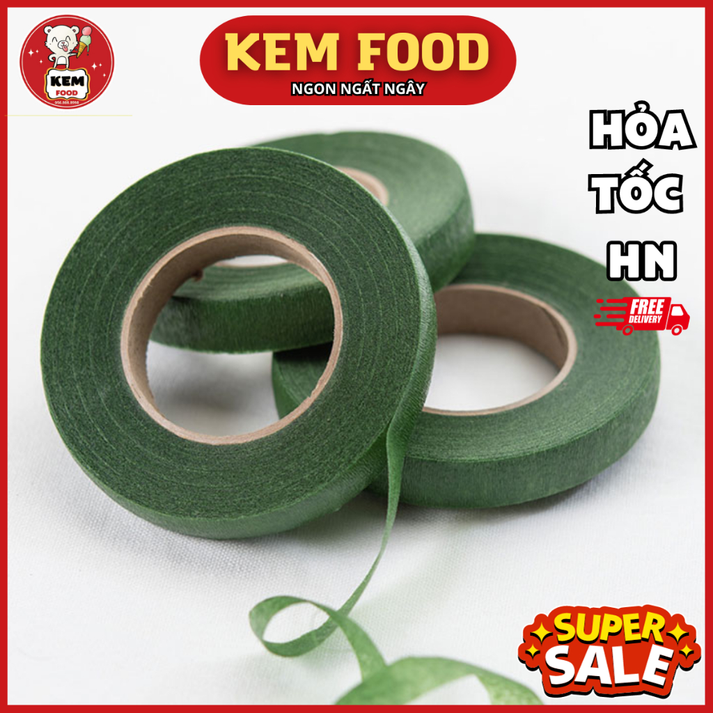 Băng dính sáp, băng dính cuốn cành hoa giả - KEMFOOD