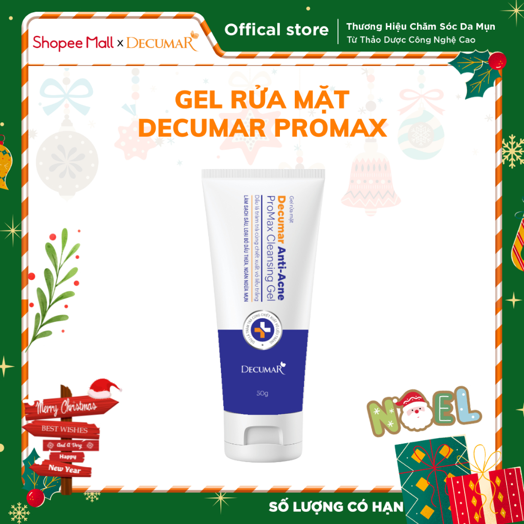 Gel rửa mặt Decumar Anti-Acne Promax Cleansing Gel 100g