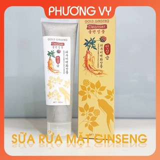Sữa rửa mặt gold ginseng, giúp sạch nhờn và làm sạch da mặt, mỹ phẩm ginseng.