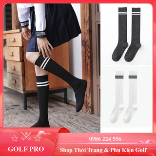 Tất golf nữ cao cổ vớ thể thao thoáng khí 4 mùa thấm hút mồ hôi cực tốt TG008