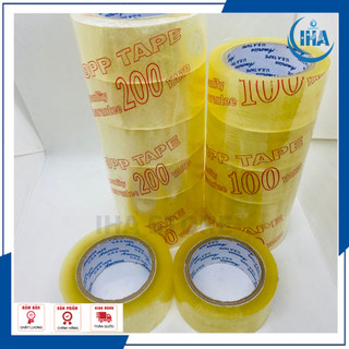 Băng keo, băng dính trong/đục 4.8cm - 200yard , băng keo 100y, 200y dán thùng,đóng gói
