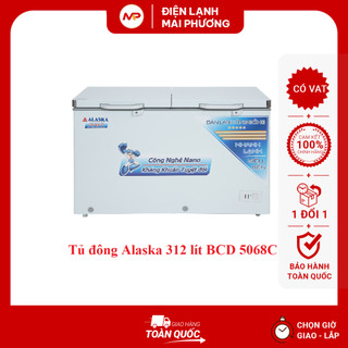 Tủ đông Alaska 312 lít BCD 5068C - Hàng chính hãng (Bảo hành 24 tháng)