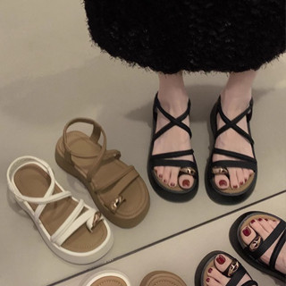 Dép sandal nữ dây quai mỏng xỏ ngón đế 4 phân