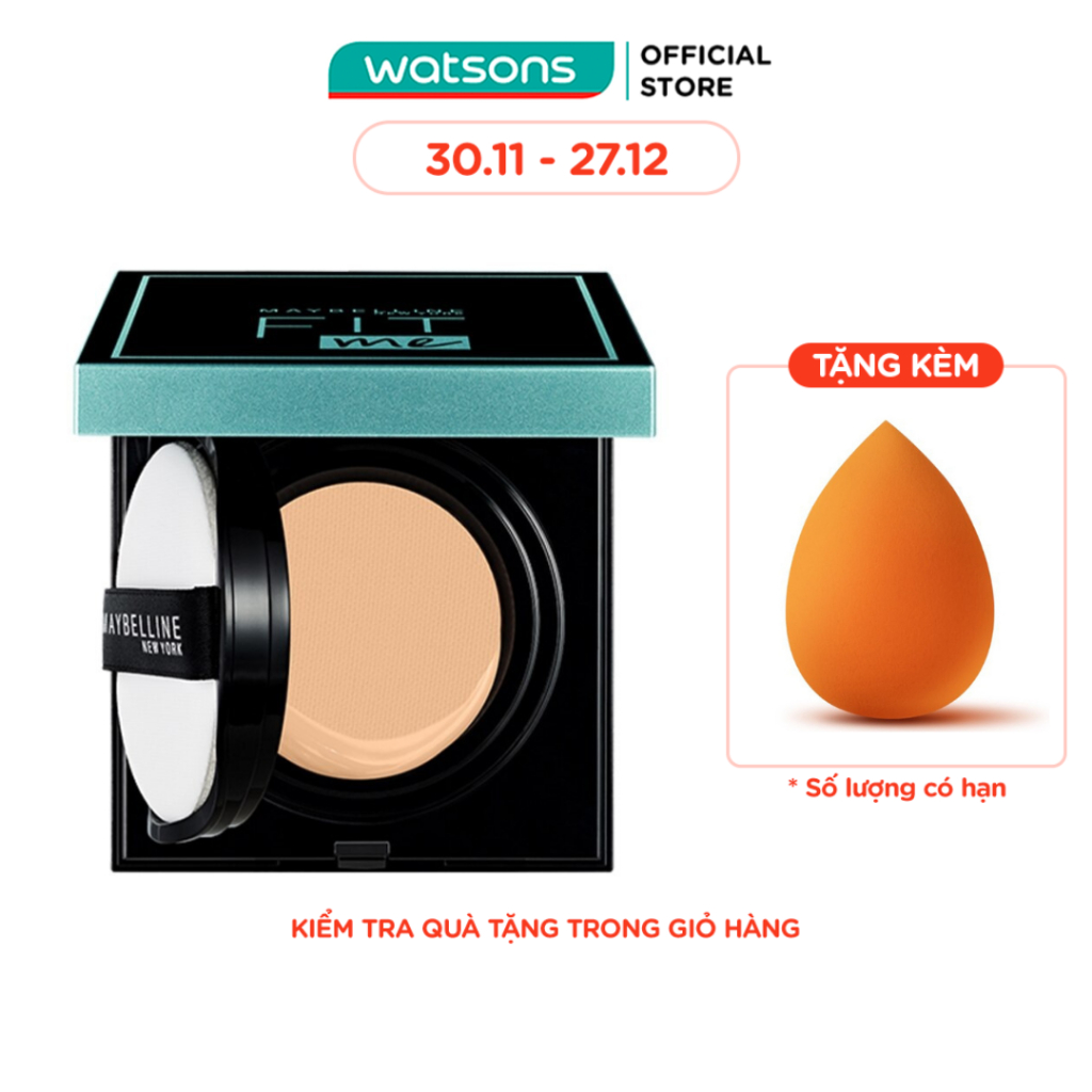 Phấn Nước Maybelline New York Fit Me Matte+Poreless Oil Control Cushion 14g
