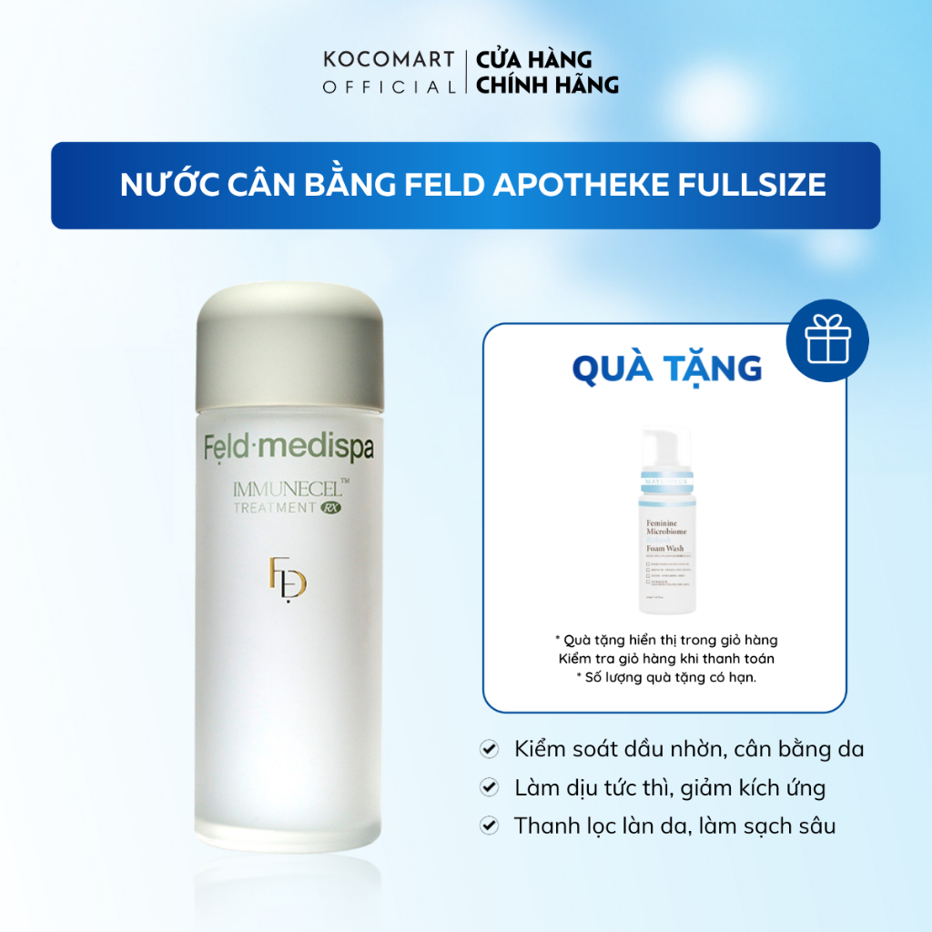 Nước Cân Bằng FELD APOTHEKE Immunecel Treatment hồi sinh tái tạo, tăng khả năng bảo vệ của da