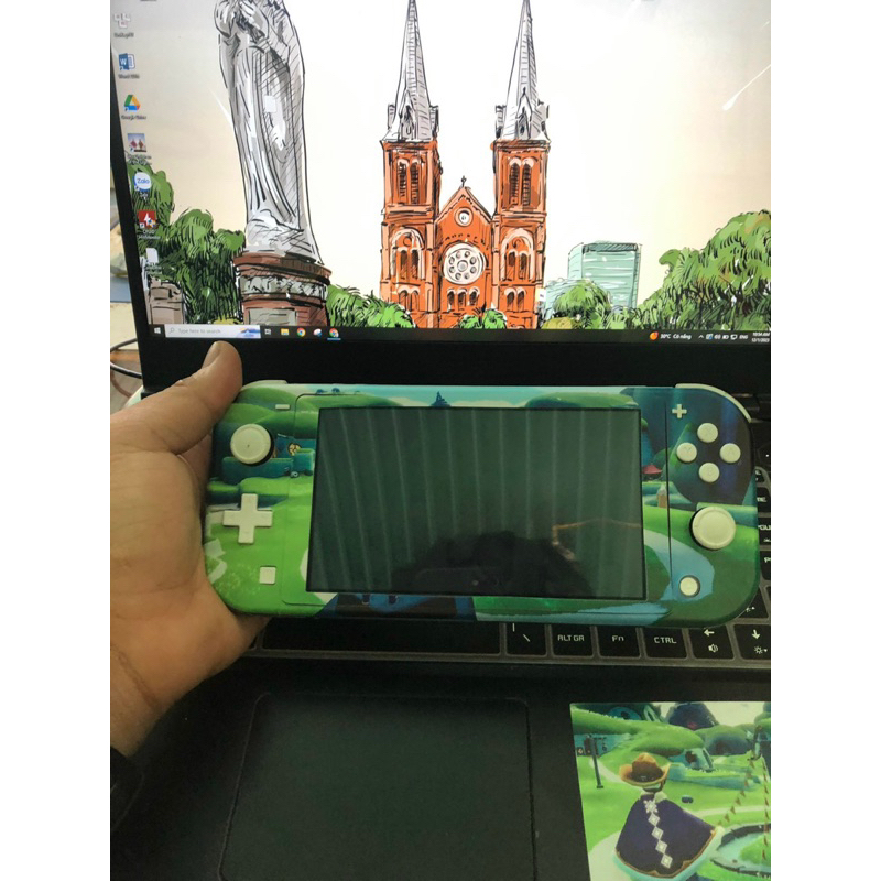 Skin cho máy game Nintendo Switch lite - Mẫu Goku hoặc làm theo yêu cầu