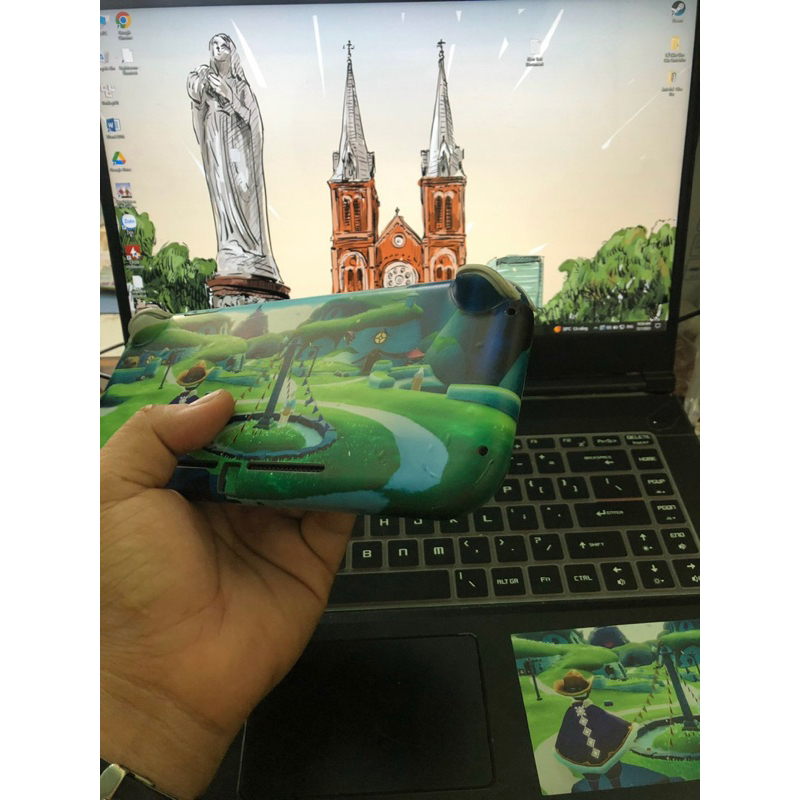 Skin cho máy game Nintendo Switch lite - Mẫu Goku hoặc làm theo yêu cầu