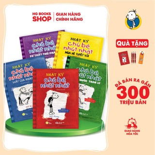 Combo 5 cuốn sách nhật ký chú bé nhút nhát - diary of a wimpy kid - bản tiếng việt. bán 300 triệu bản