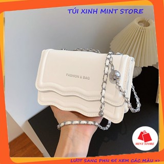 Túi xách nữ đeo chéo đeo vai vân lượn sóng đẹp - Túi xinh mint store PK 651
