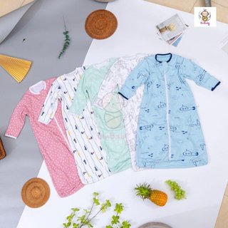 Túi ngủ cho bé mùa đông, tui ngủ thu đông cotton nỉ - Giúp bé ngủ ngon