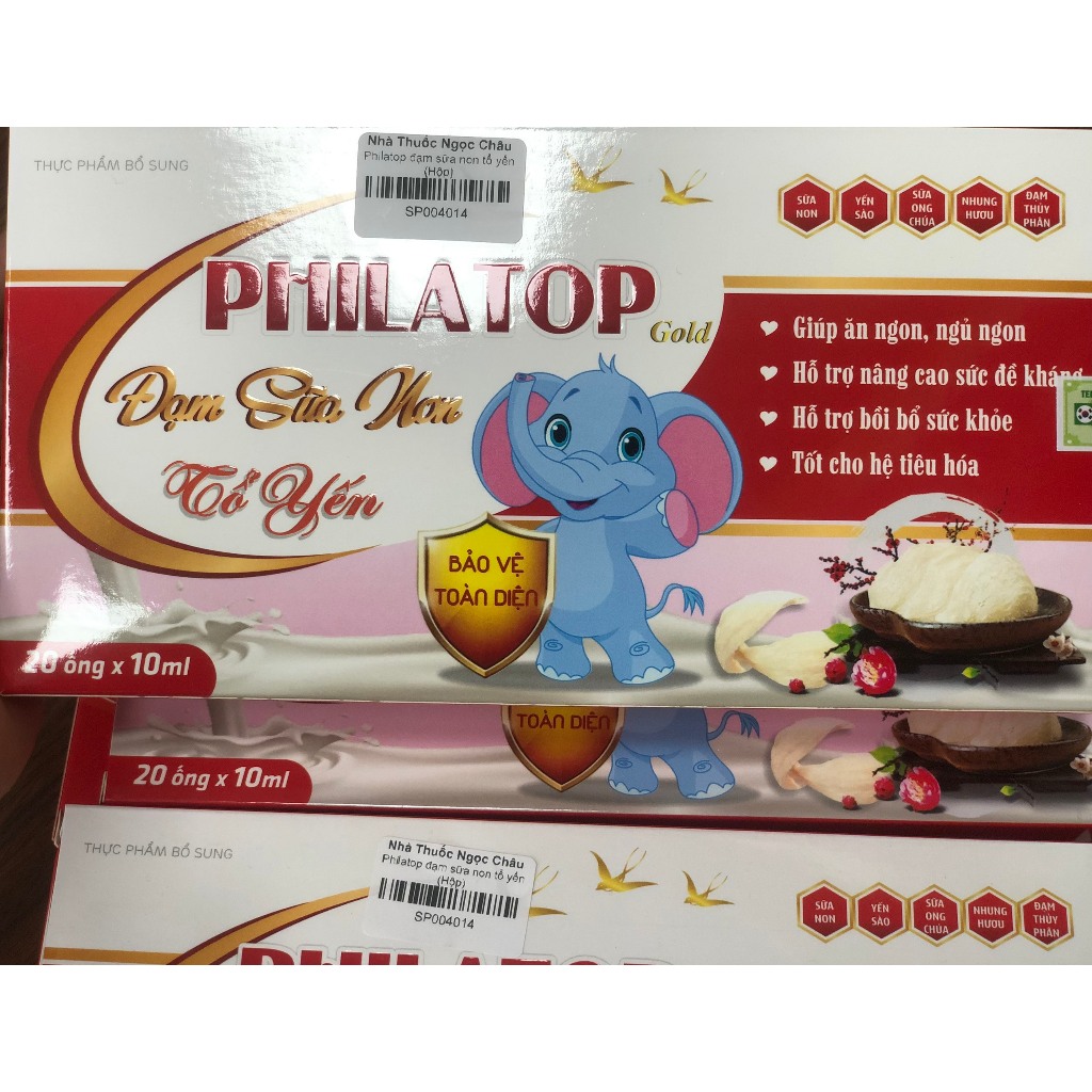 Philatop Sữa Non Yến Sào - Hỗ trợ ăn ngon, giúp tăng đề kháng cho bé Hộp  20 ống