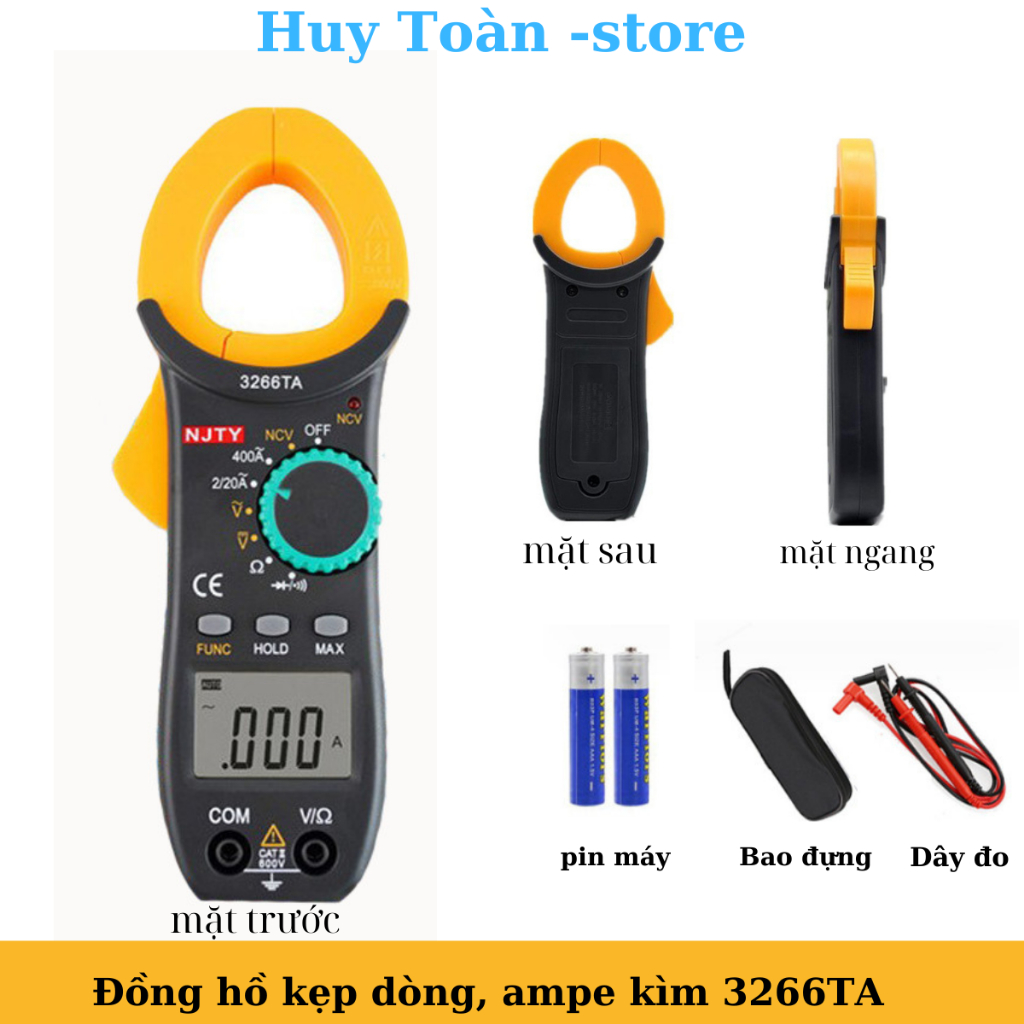 Ampe kìm Đồng hồ kẹp dòng vạn năng NJTY 3266TA