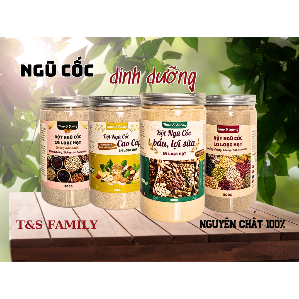 500g Ngũ Cốc Không Đậu Nành 19 vị  Béo Ngậy, Thơm Ngon